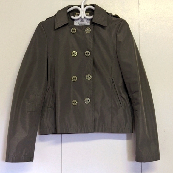 Urban Behaviour Olive Button-Front Jacket - Picture 2 of 13